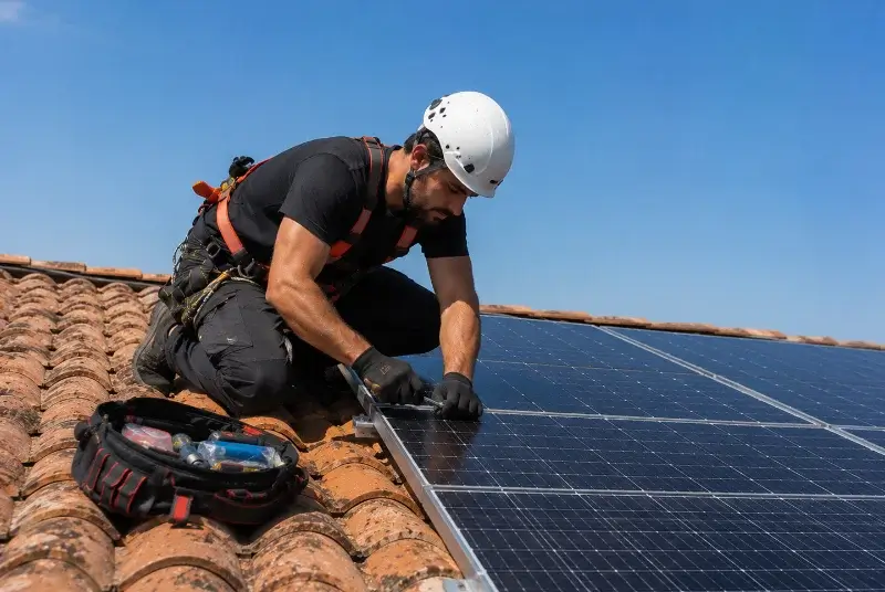 Maintenance et monitoring de panneaux solaires à Viriat